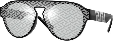 Amazon.com: Versace VE 4420 GB1/AL Black Plastic Aviator 